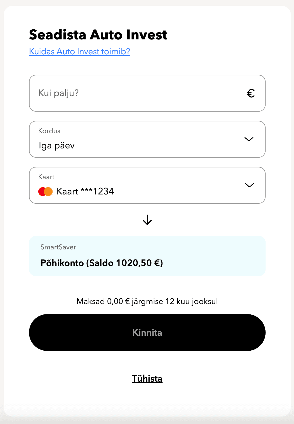 Auto invest ee